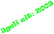 Jgeli sit: 2003